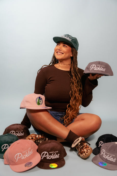 Official League x Pickles Script Corduroy Hat Forest Green