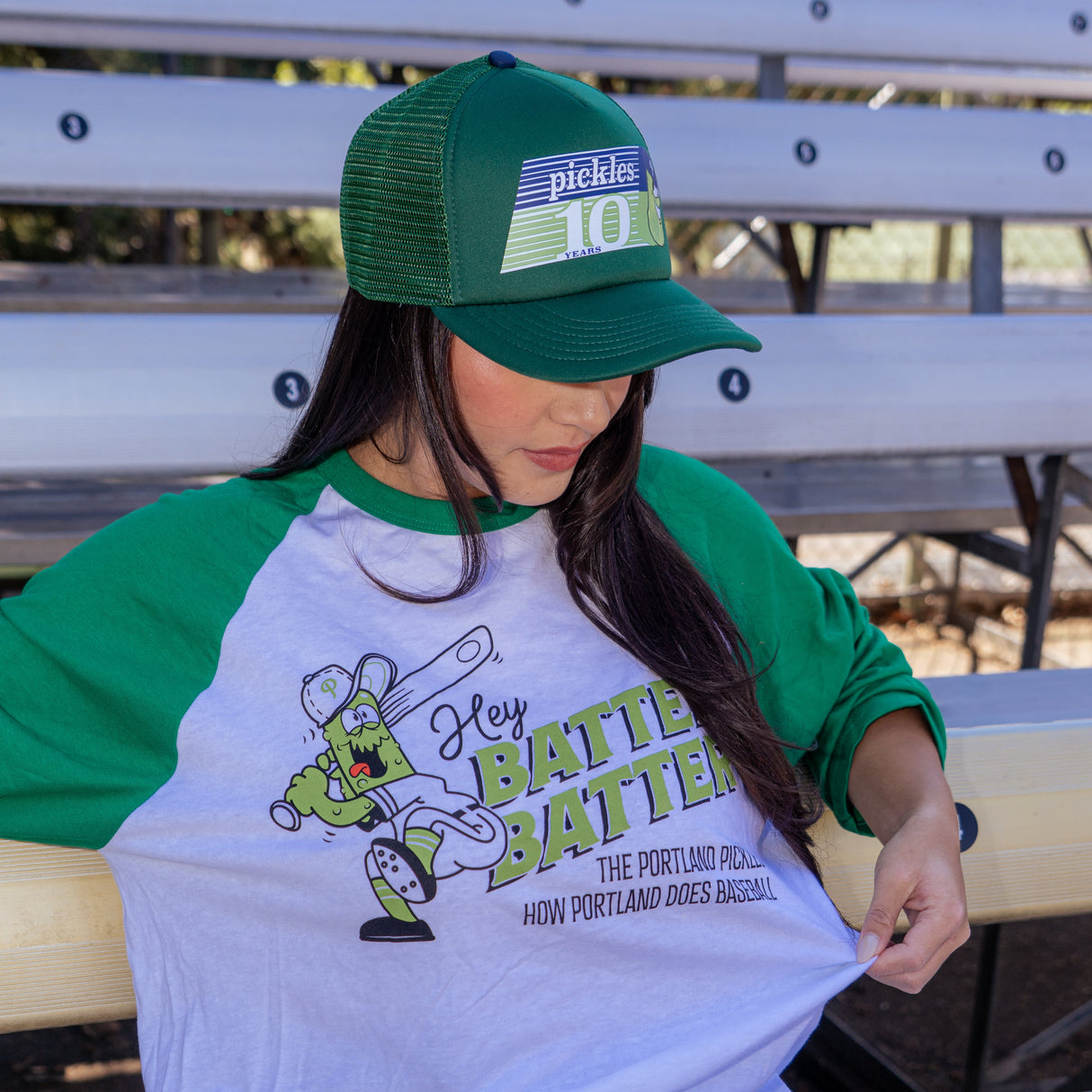 Official League x Portland Pickles 10th Anniversary Spite Trucker