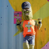 2025 Portland Pickles Artist Series T-Shirt Neon Black Tiger