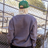 Official League x Portland Pickles Batting Dillon Grey Embroidered Crewneck