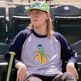 Official League presents The Dandy Warhols meet Dillon T Pickle 3/4th Baseball Tee