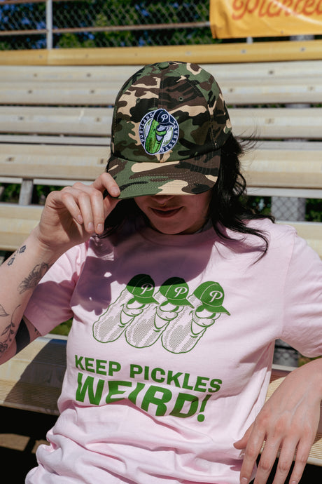 Official League Portland Pickles Camo Dad Hat