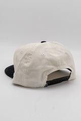 Pickles Script Cord Hat - White