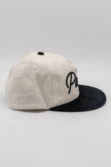 Pickles Script Cord Hat - White