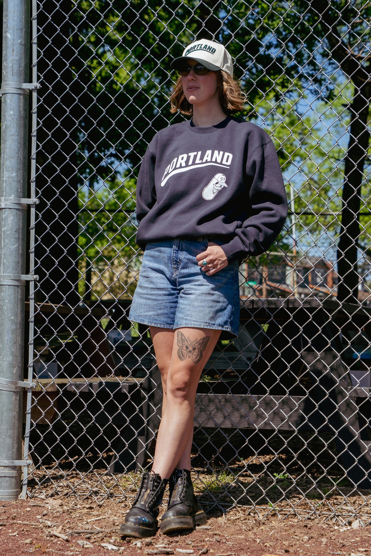 Portland Champion Logo Crewneck - Navy