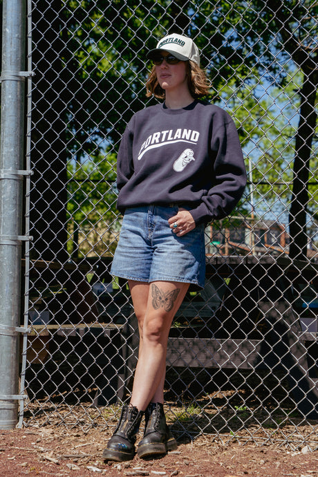 Portland Champion Logo Crewneck - Navy