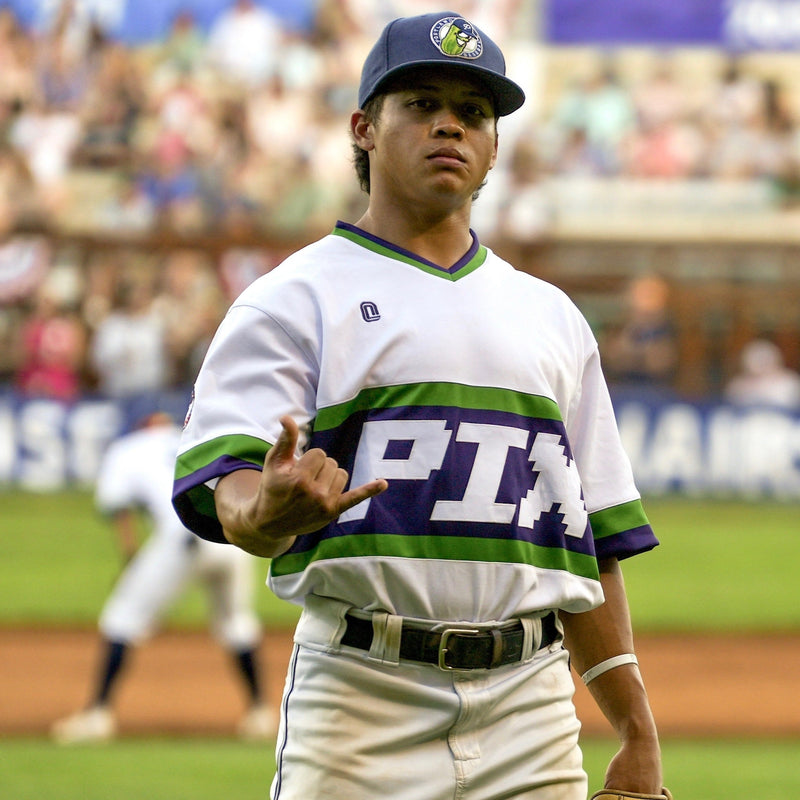 2023 Game-Worn Official League PIX Alt White Jersey - Portland Pickles Baseball