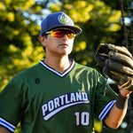 2023 Game-Worn Official League Portland Pickles Green Pullover Jersey - Portland Pickles Baseball