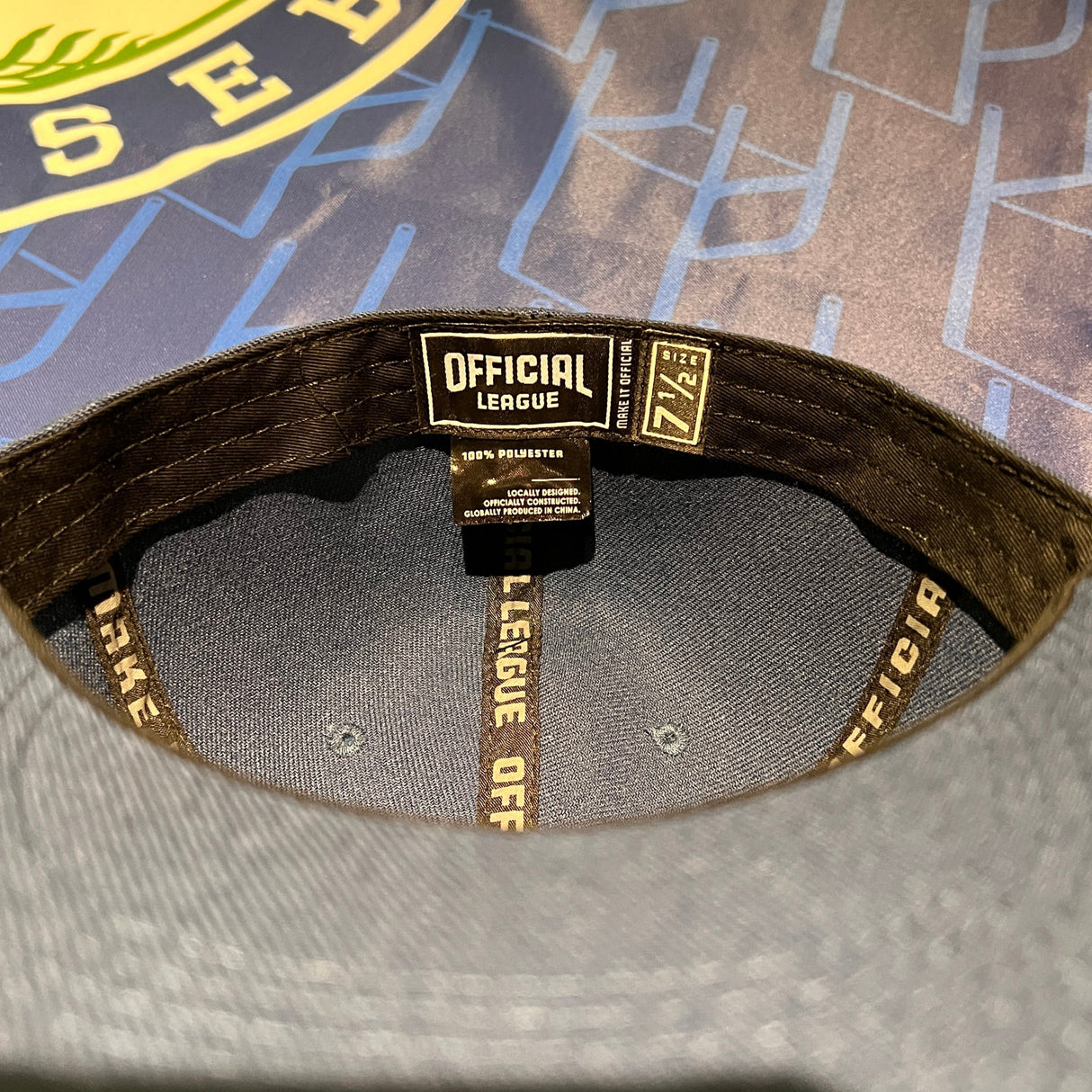 Official League Portland Pickles Script Fitted Hat - Portland Pickles Baseball