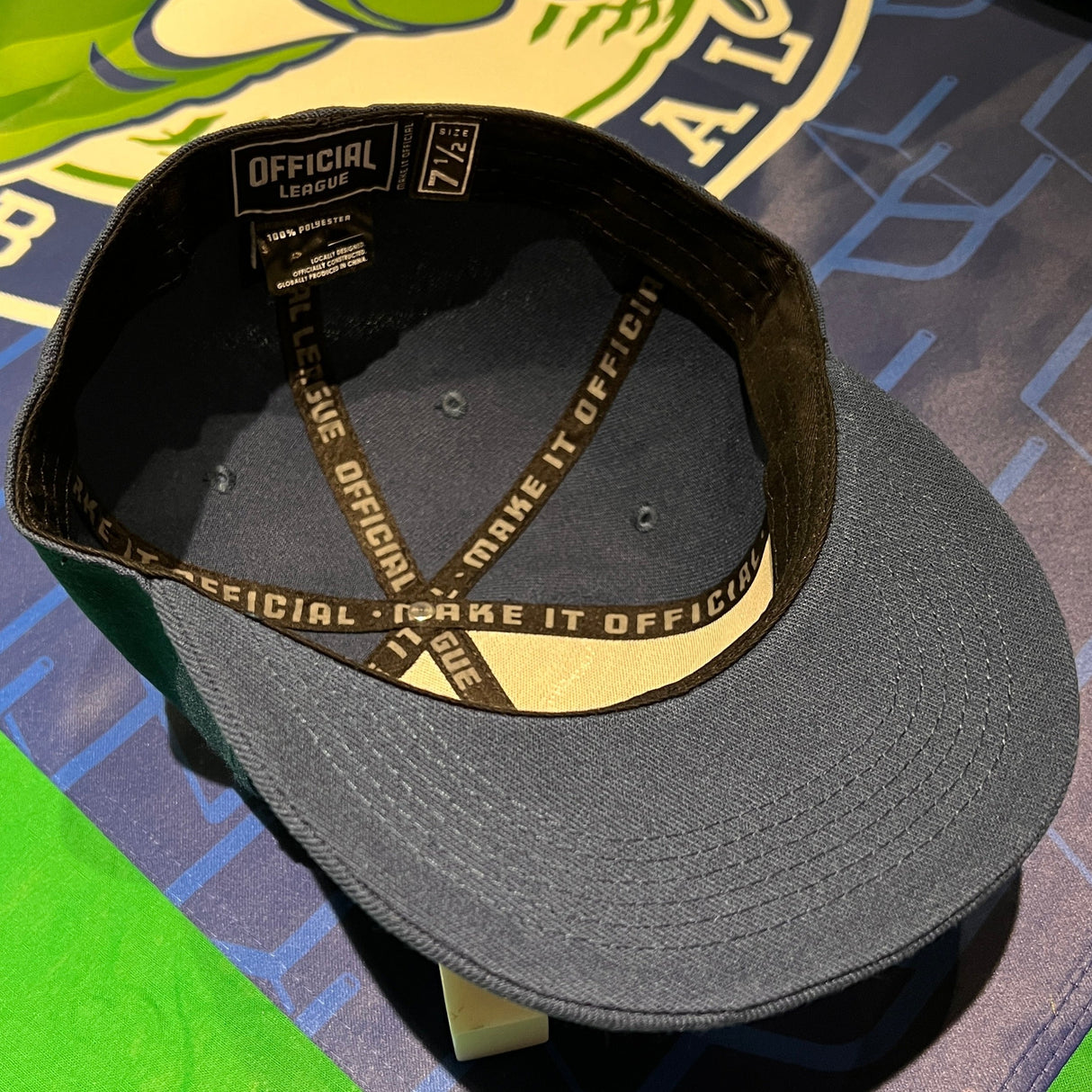 Official League Portland Pickles Script Fitted Hat - Portland Pickles Baseball