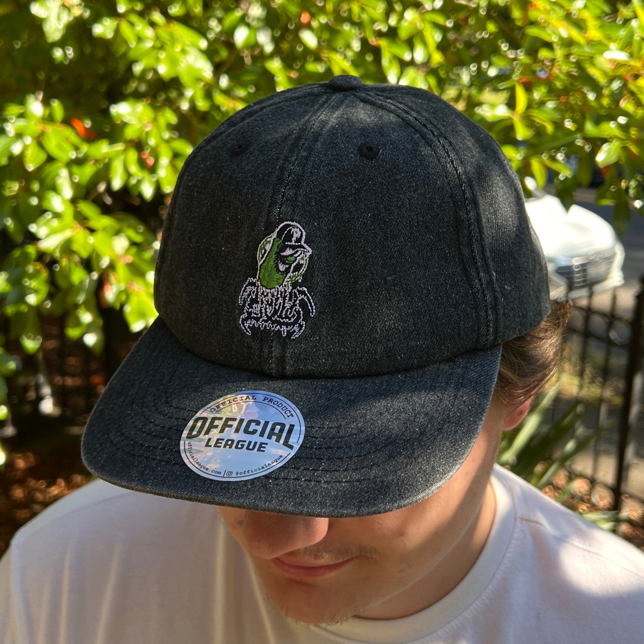 Black baseball league hats deals