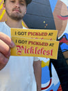 Pickled @ Picklefest Sticker - Portland Pickles Baseball