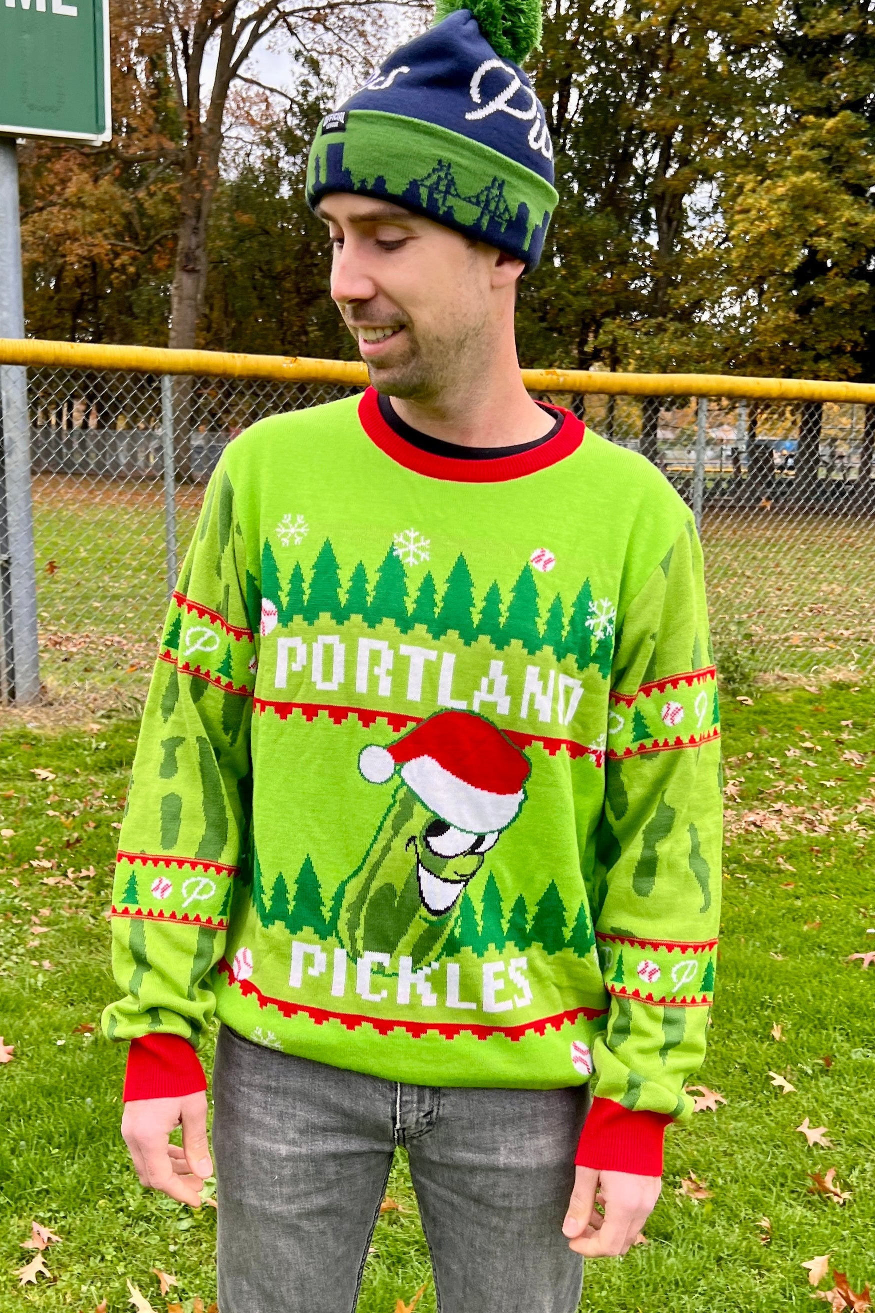 Portland Pickles Ugly Holiday Sweaters – Portland Pickles Baseball