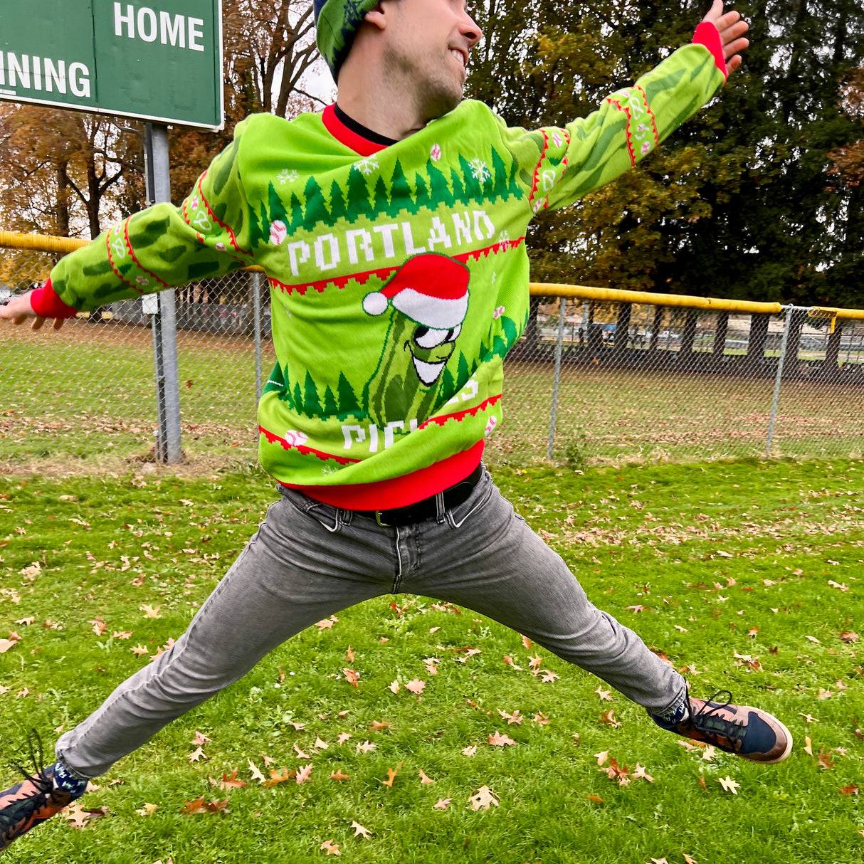 Portland Pickles Ugly Holiday Sweaters