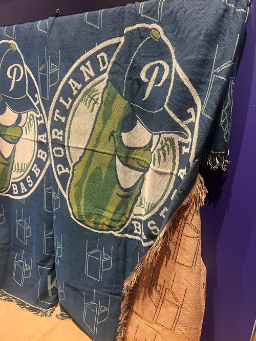 Portland Pickles Woven Blanket