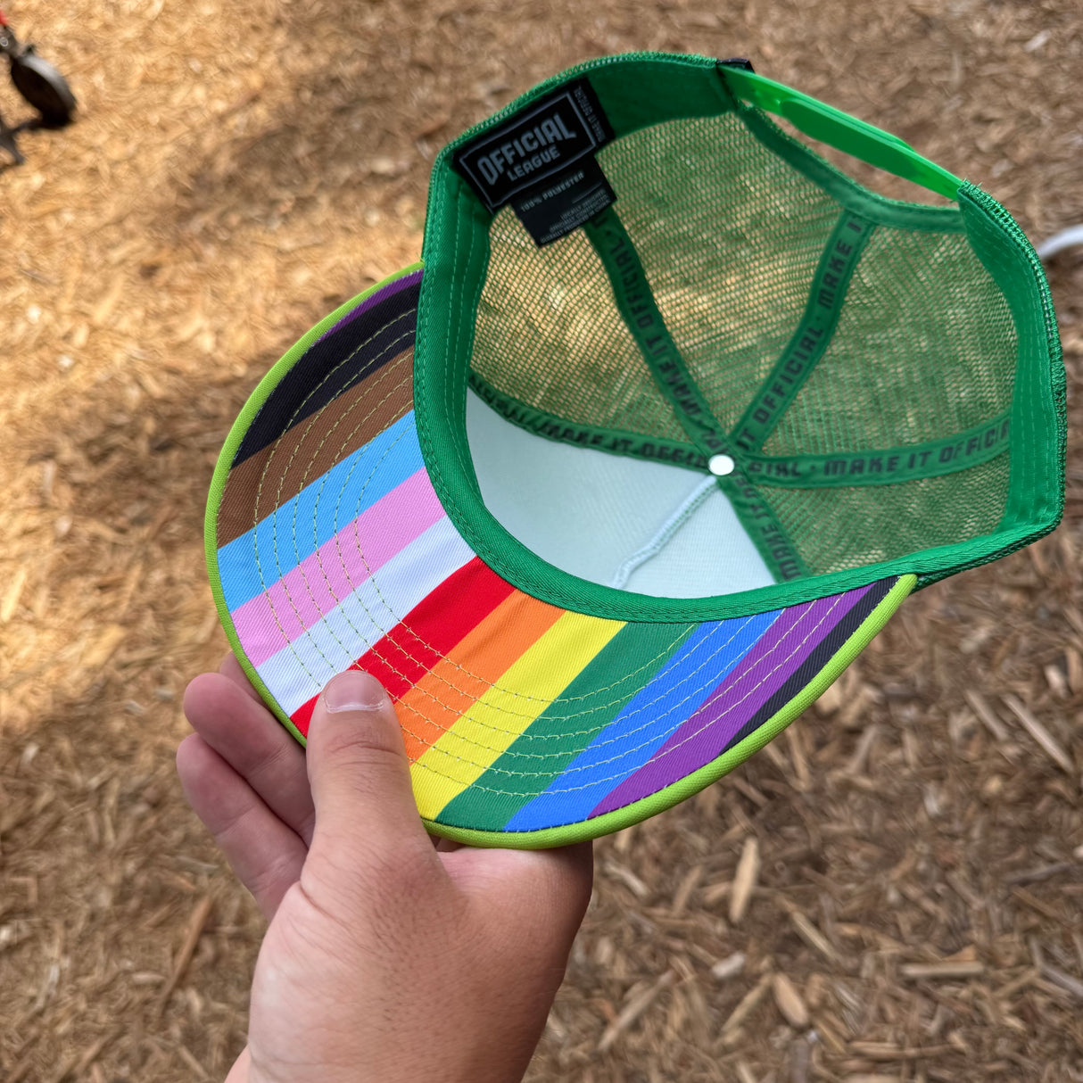 Official League Portland Pickles Pride Foam Trucker