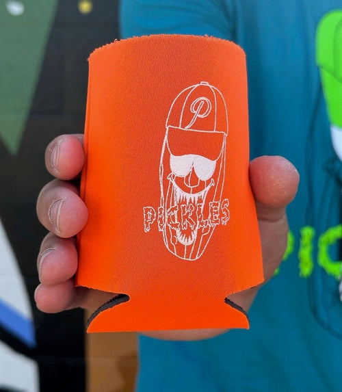 2023 July Artist Series Neon Tiger Coozie - Portland Pickles Baseball