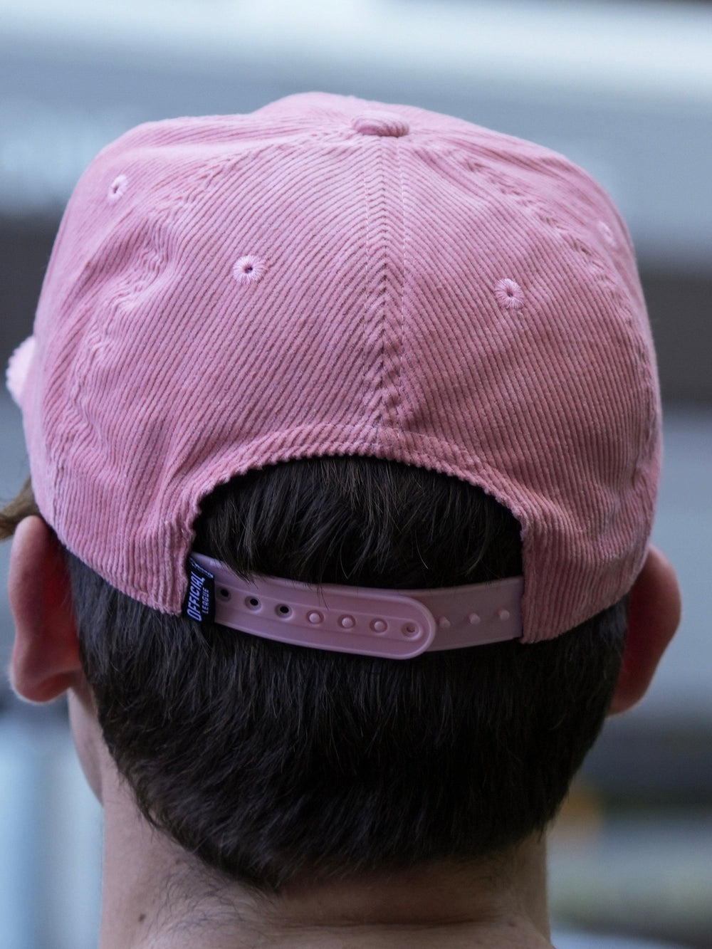 Official League x Pickles Script Corduroy Hat Pink