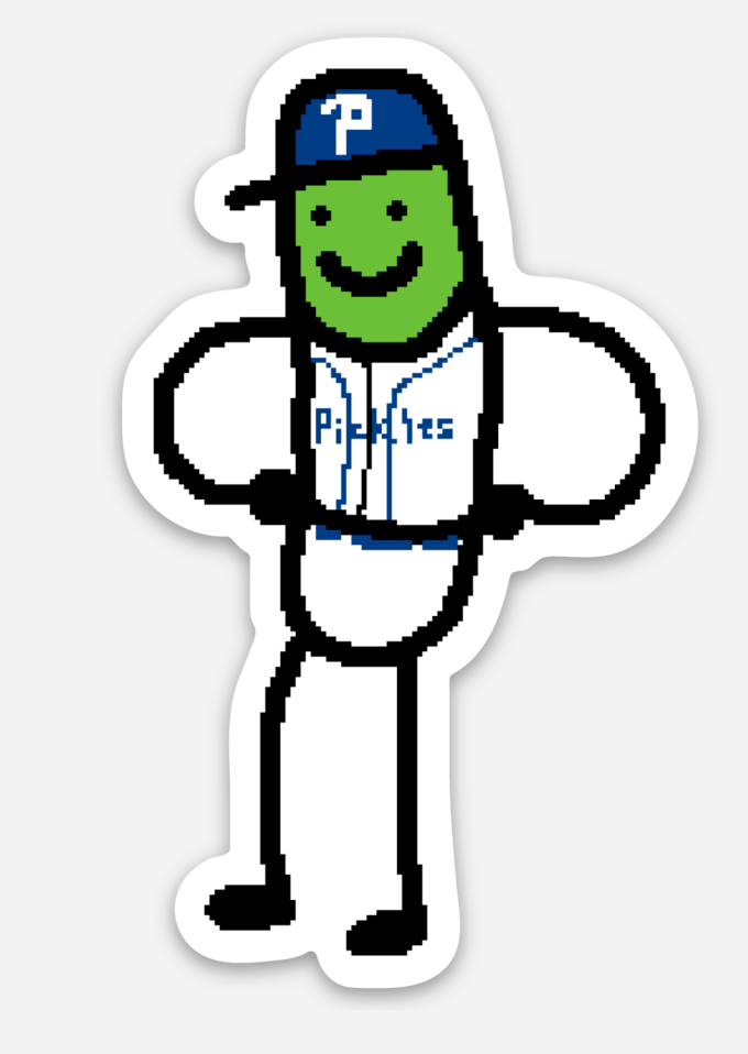 NBA Paint Pickle Sticker - Portland Pickles Baseball
