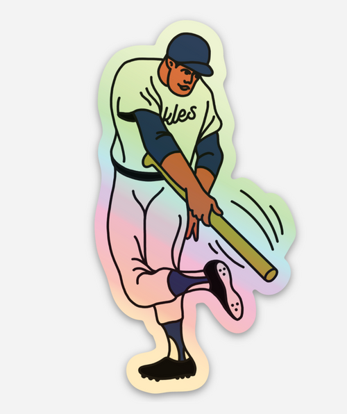 Holographic Batter Sticker - Portland Pickles Baseball