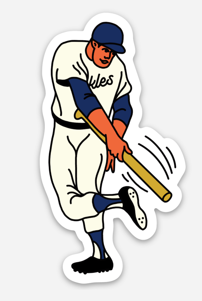 Batter Up Sticker - Portland Pickles Baseball