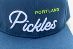 Official League Portland Pickles Script Fitted Hat - Portland Pickles Baseball