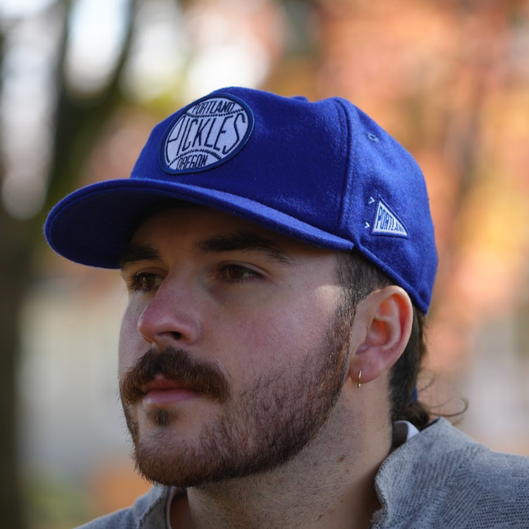 Official League x Portland Pickles Heritage Badge Navy Wool Hat