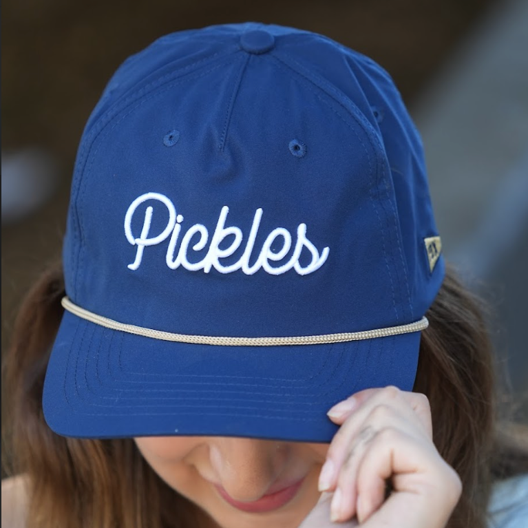 Official League x Portland Pickles Navy Cursive Nylon Hat