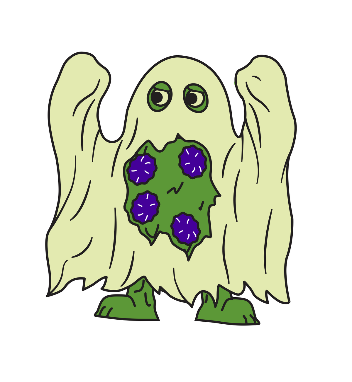 Germ Halloween Sticker
