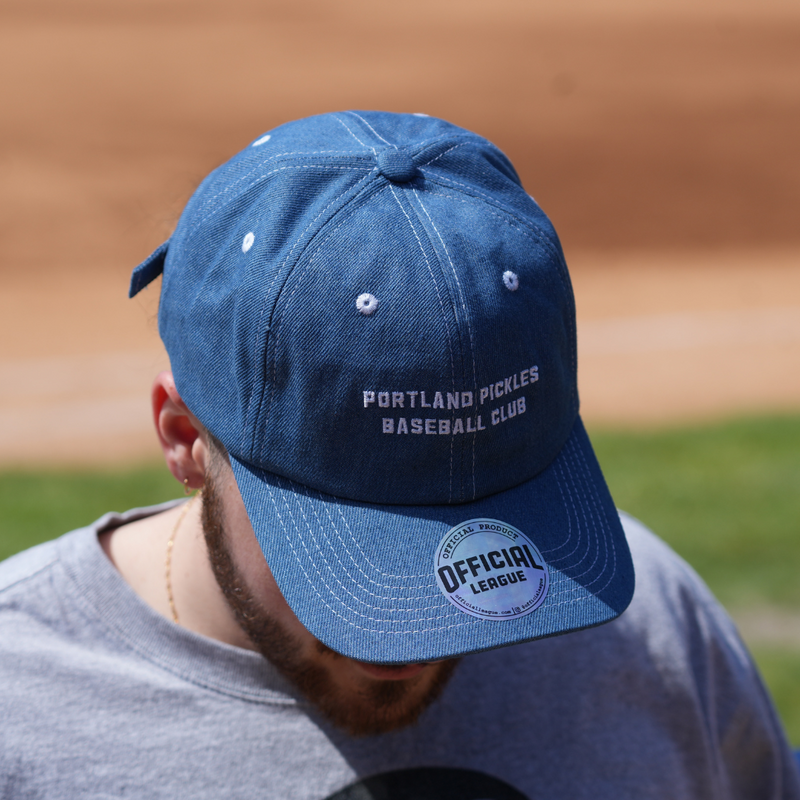 Official League Portland Pickles Denim Dad Hat - Portland Pickles Baseball