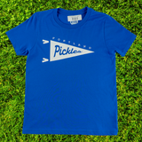Official League x Portland Pickles Pennant  Royal Blue Youth T-shirt