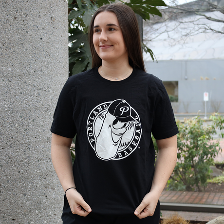 Dillon Badge Black T-Shirt - Portland Pickles Baseball