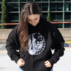 Black Hooded Sweatshirt with Low Profile Badge Logo - Portland Pickles Baseball