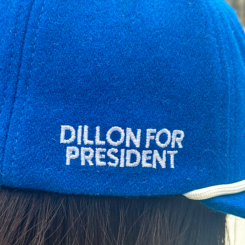 Official League The Grin Will Win 2024 Dillon for President Wool Hat - Portland Pickles Baseball