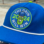 Official League The Grin Will Win 2024 Dillon for President Wool Hat - Portland Pickles Baseball