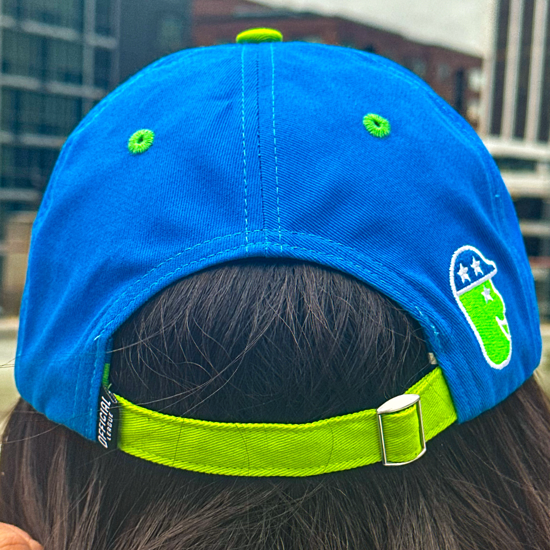 Official League The Grin Will Win 2024 Dillon for President Dad Hat - Portland Pickles Baseball