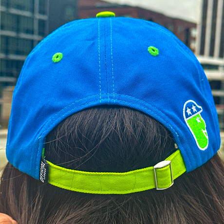 Official League The Grin Will Win 2024 Dillon for President Dad Hat - Portland Pickles Baseball