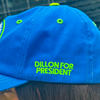 Official League The Grin Will Win 2024 Dillon for President Dad Hat - Portland Pickles Baseball