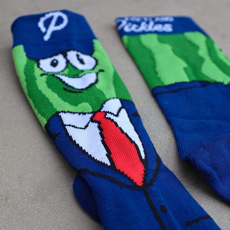 President Dillon T. Pickle Socks - Portland Pickles Baseball