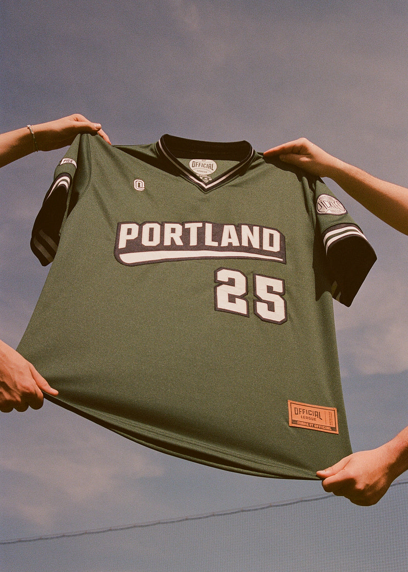 2025 Official League x Portland Pickles Youth Champion Greens Jersey