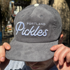 Official League x Pickles Script Corduroy Hat Grey - Portland Pickles Baseball