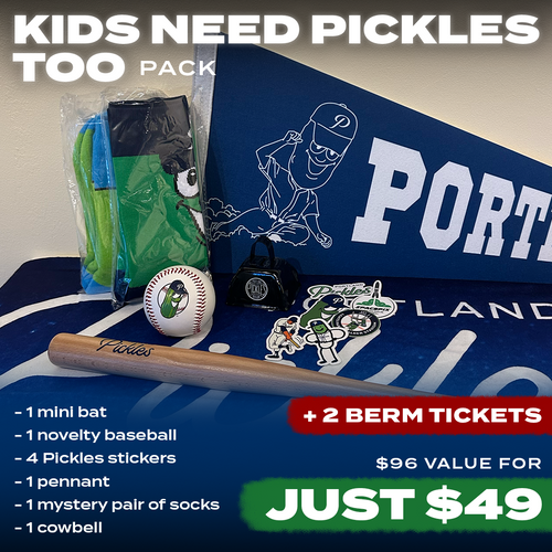 Kids Need Pickles Too! 2023 Holiday Pack - Portland Pickles Baseball