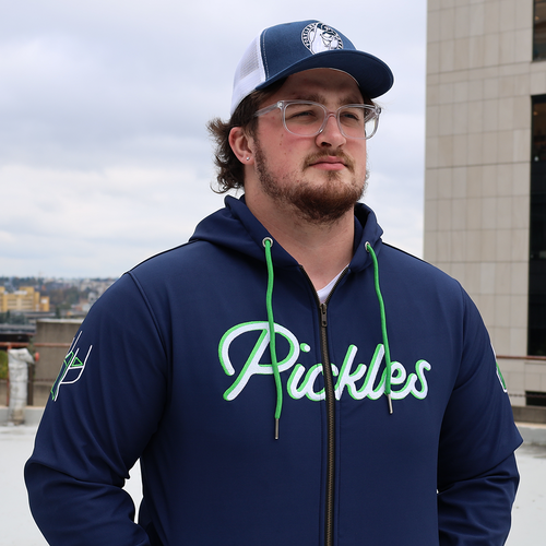 Official League Portland Pickles Neon Chair Rain Jacket PRE-ORDER - Portland Pickles Baseball