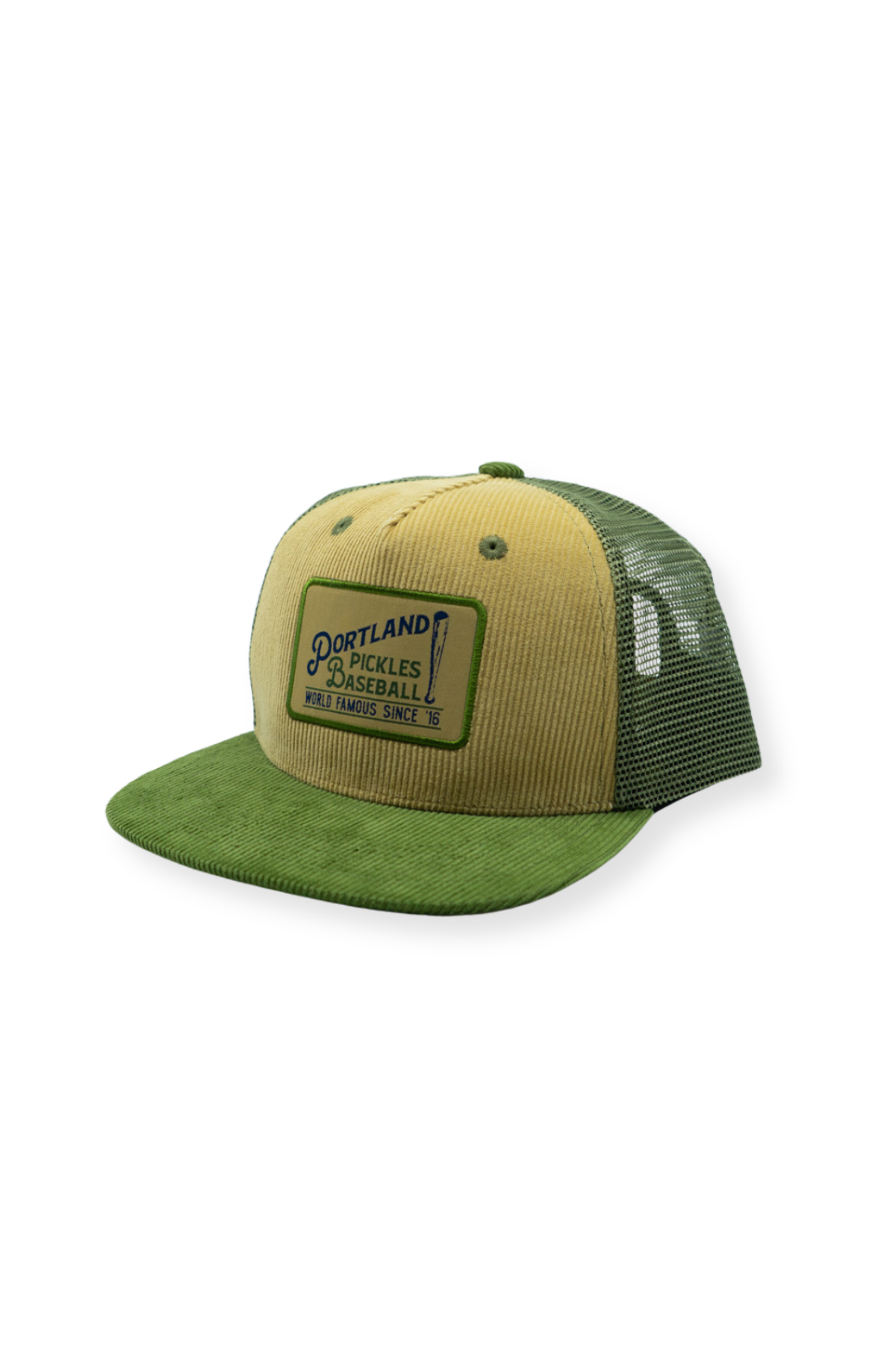 Official League x Portland Pickles Two-Tone Vintage Badge Corduroy Trucker Hat