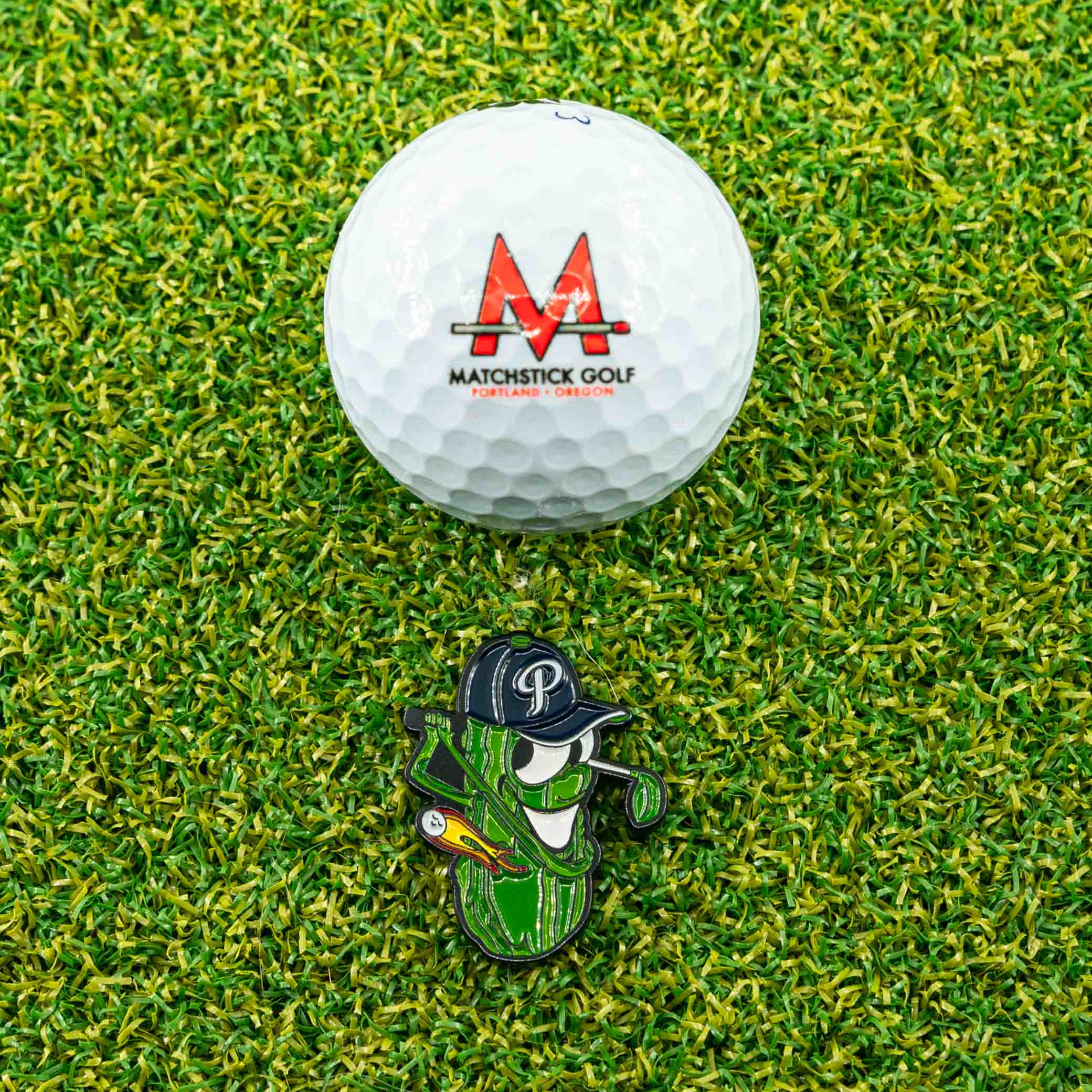 Matchstick Golf Dillon Ball Marker – Portland Pickles Baseball