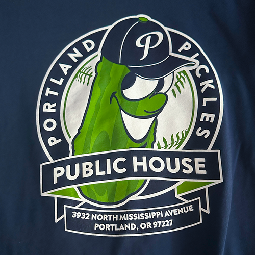Portland Pickles Public House T-Shirt (Navy Blue) - Portland Pickles Baseball