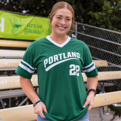 Green Pickles Jersey Replica T-Shirt - Portland Pickles Baseball