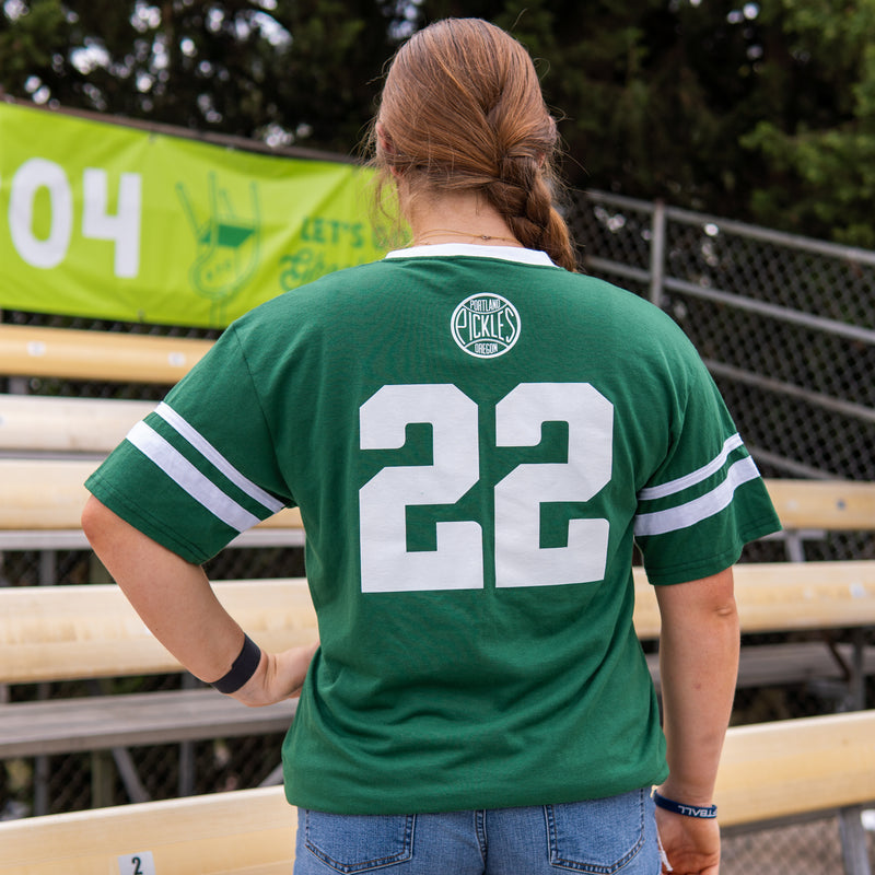 Green Pickles Jersey Replica T-Shirt - Portland Pickles Baseball