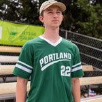 Green Pickles Jersey Replica T-Shirt - Portland Pickles Baseball