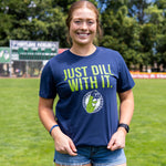 Just Dill With It Navy T-Shirt - Portland Pickles Baseball